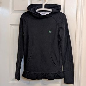 Adidas hoodie with ruffles Sz S/P